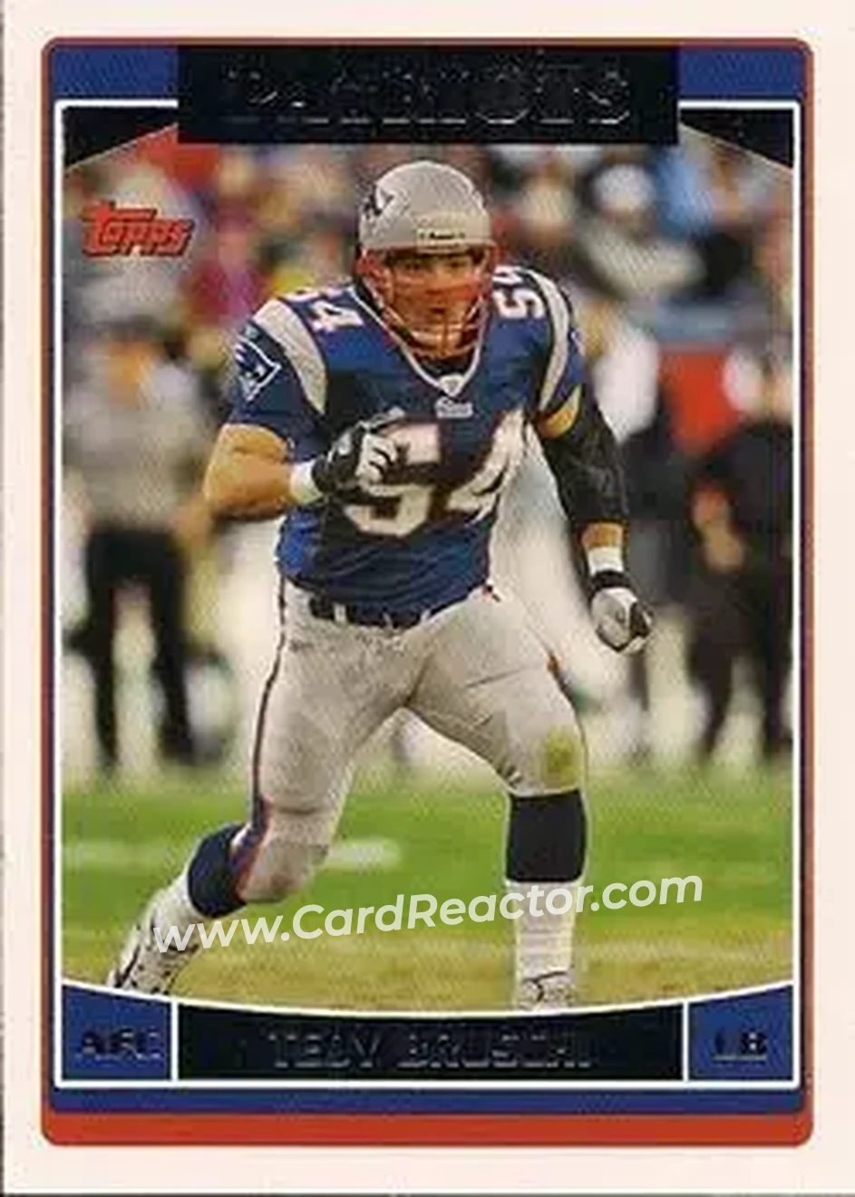 2006 Topps #14 - Tedy Bruschi - New England Patriots - Front