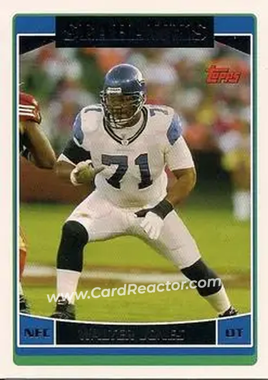 2006 Topps #15 - Walter Jones - Seattle Seahawks - Front