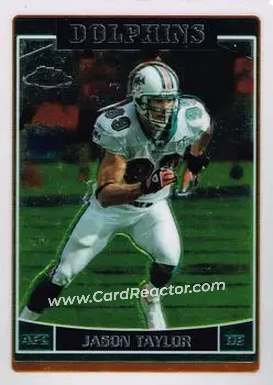 2006 Topps Chrome #10 - Jason Taylor - Miami Dolphins - Front