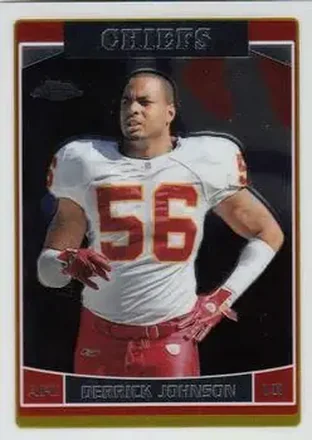 2006 Topps Chrome #12 - Derrick Johnson - Kansas City Chiefs