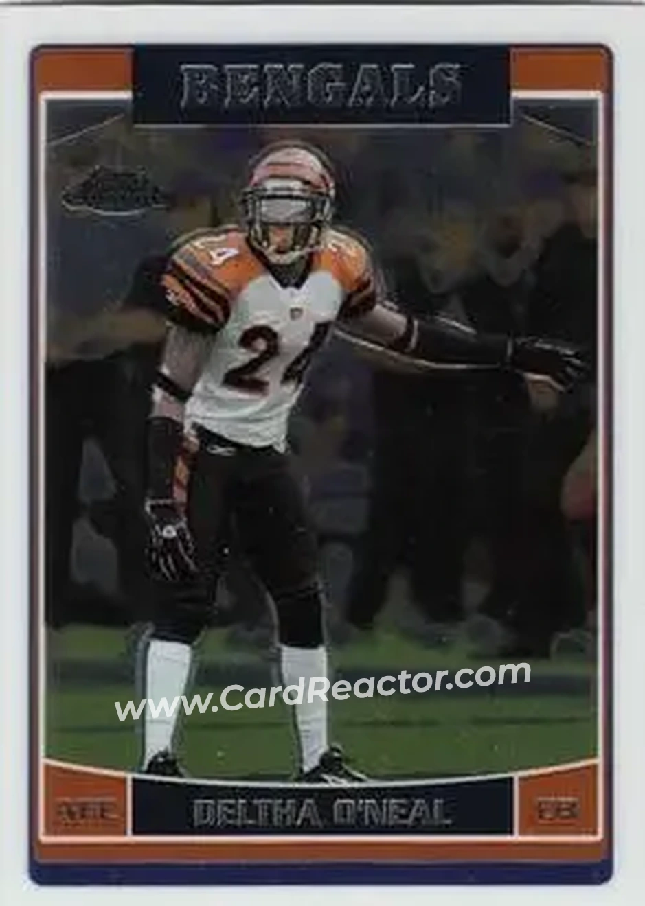 2006 Topps Chrome #15 - Deltha O'Neal - Cincinnati Bengals - Front