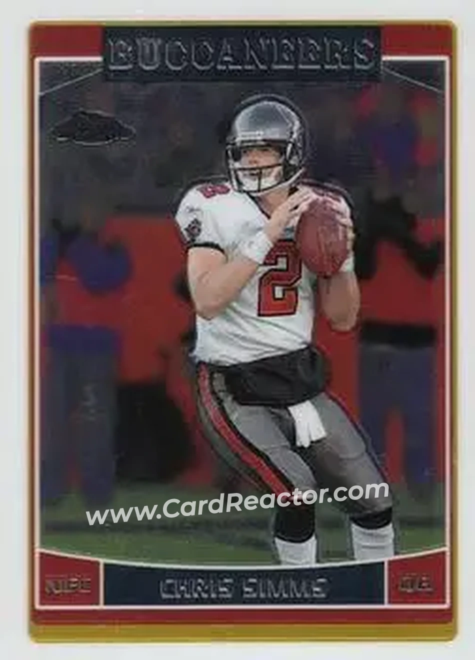 2006 Topps Chrome #19 - Chris Simms - Tampa Bay Buccaneers - Front