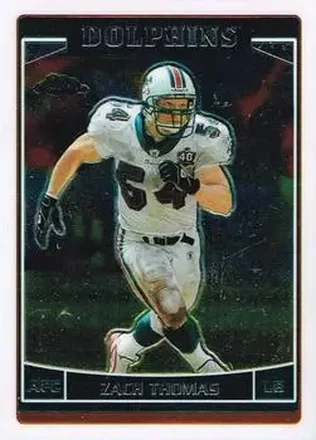 2006 Topps Chrome #26 - Zach Thomas - Miami Dolphins