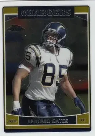 2006 Topps Chrome #27 - Antonio Gates - San Diego Chargers