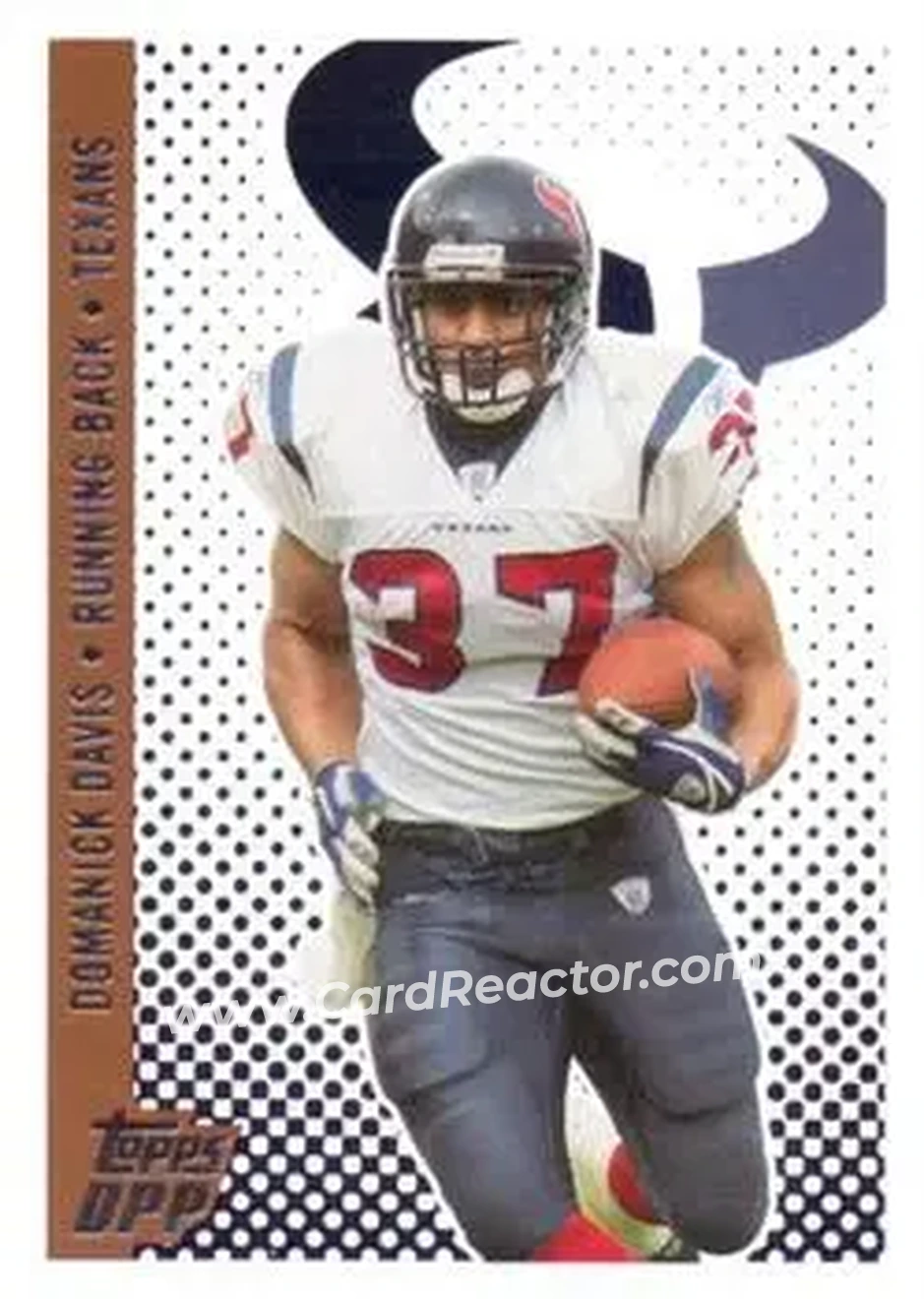 2006 Topps Draft Picks & Prospects #3 - Domanick Davis - Houston Texans - Front