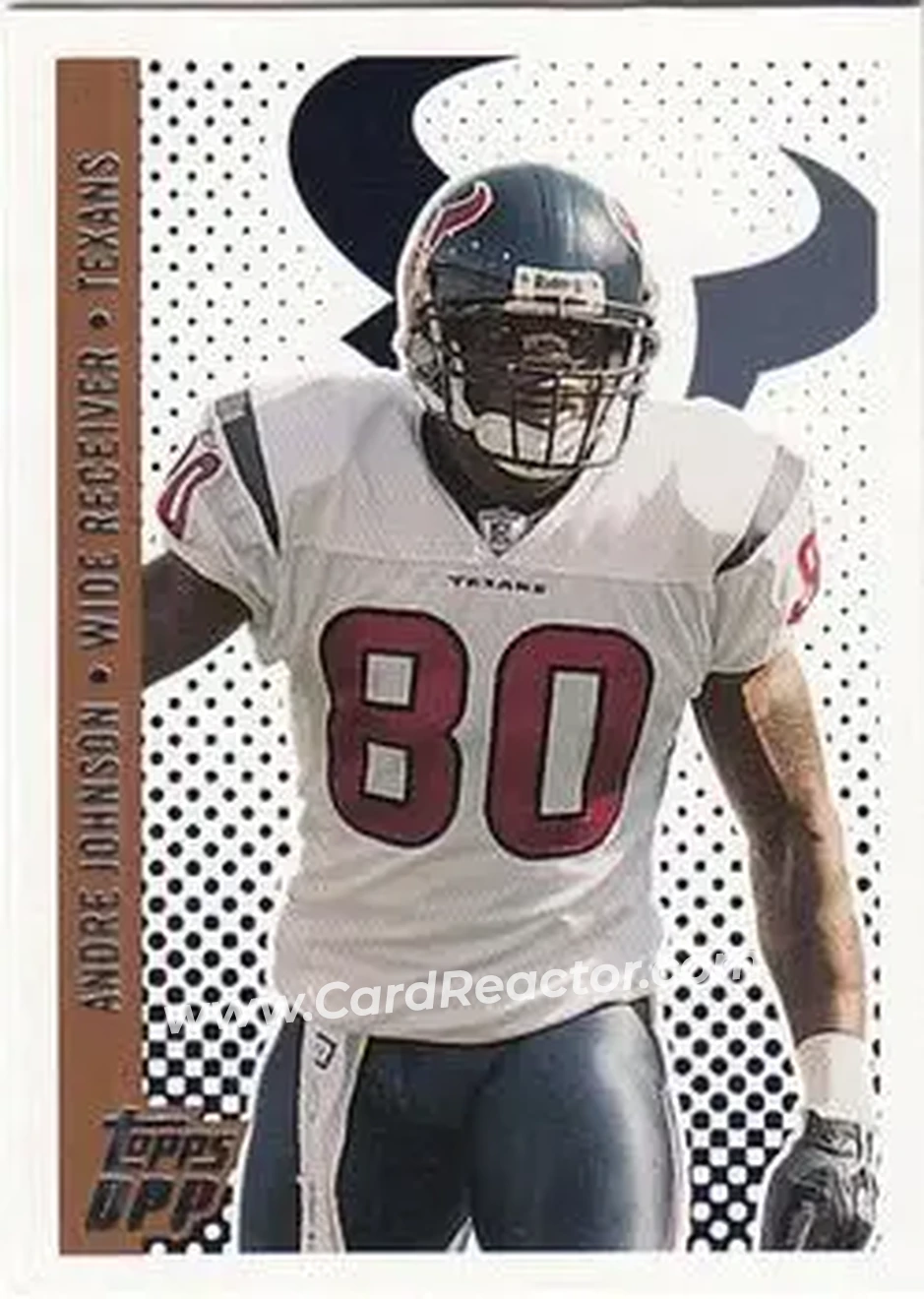 2006 Topps Draft Picks & Prospects #4 - Andre Johnson - Houston Texans - Front 2006 Topps Draft Picks & Prospects #4 - Andre Johnson - Houston Texans - Front