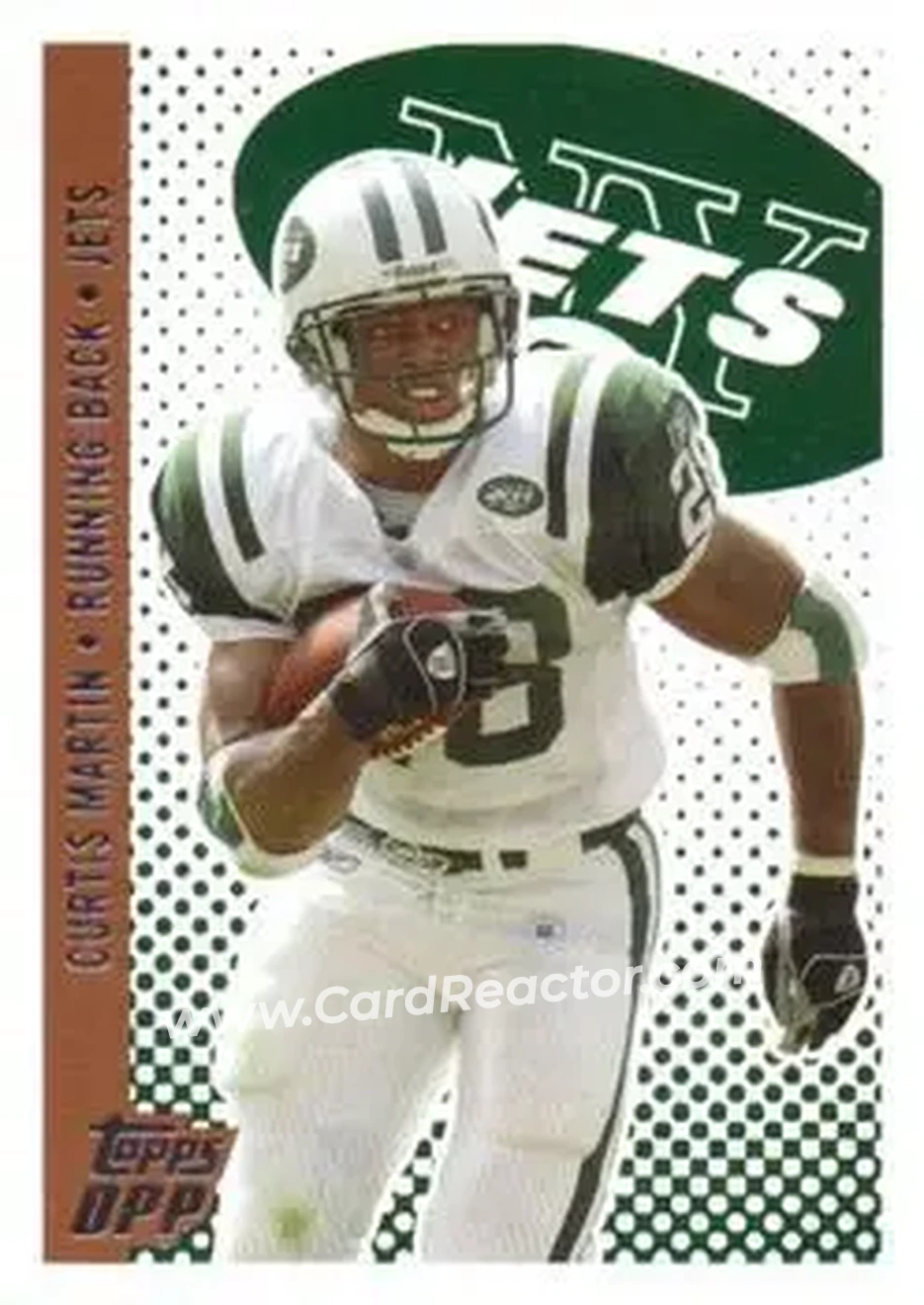 2006 Topps Draft Picks & Prospects #19 - Curtis Martin - New York Jets - Front