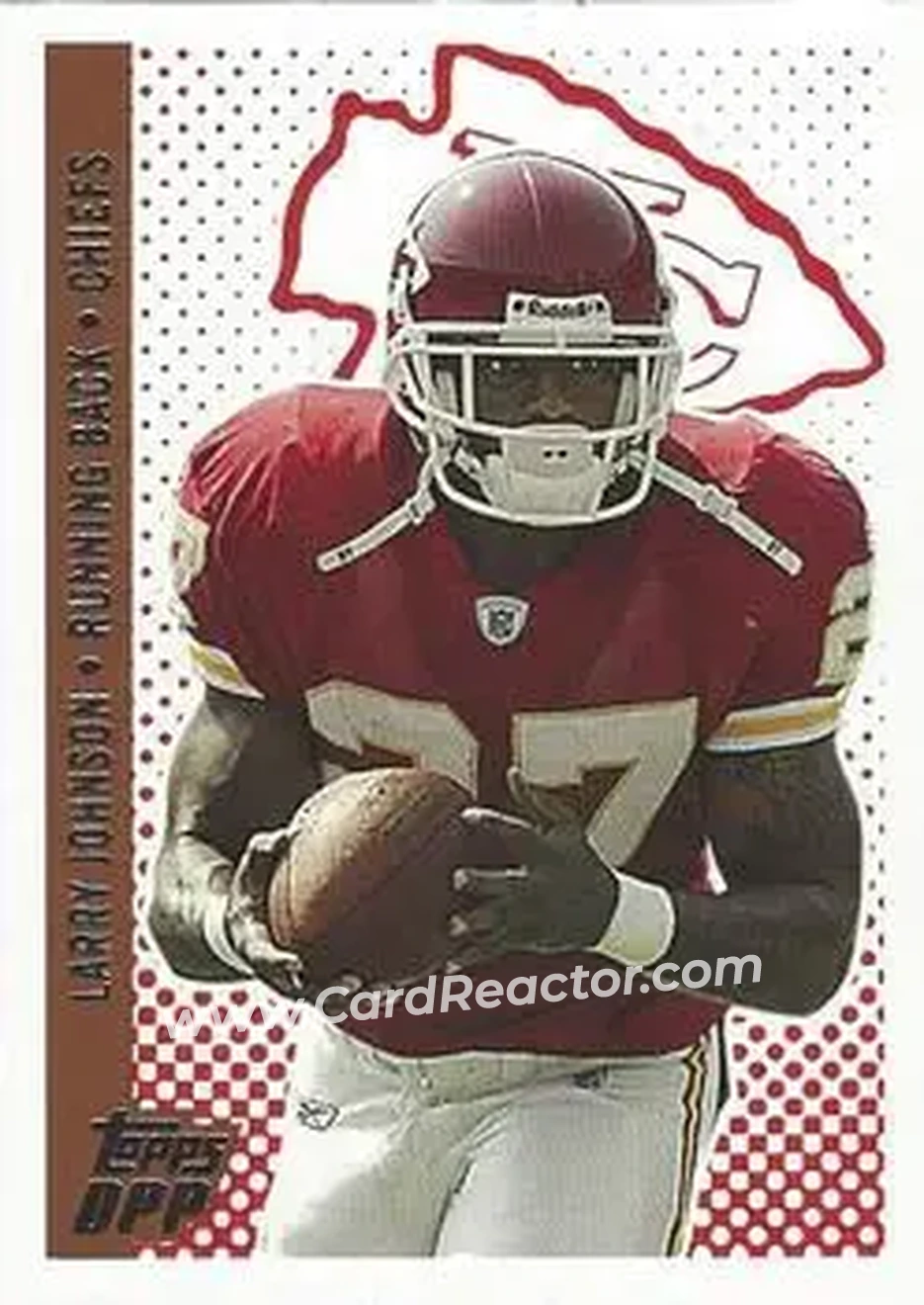 2006 Topps Draft Picks & Prospects #26 - Larry Johnson - Kansas City Chiefs - Front
