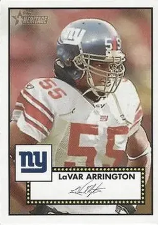 2006 Topps Heritage #1 - LaVar Arrington - New York Giants