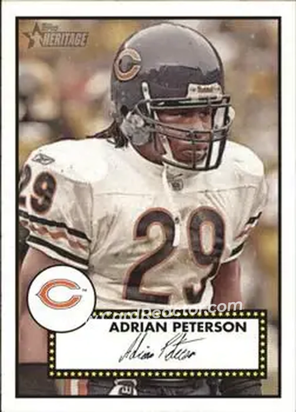 2006 Topps Heritage #12 - Adrian Peterson - Chicago Bears - Front