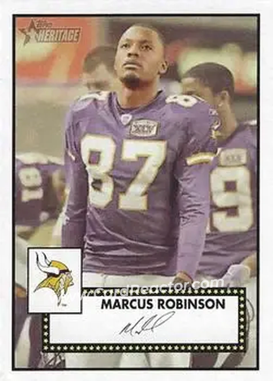 2006 Topps Heritage #13 - Marcus Robinson - Minnesota Vikings - Front