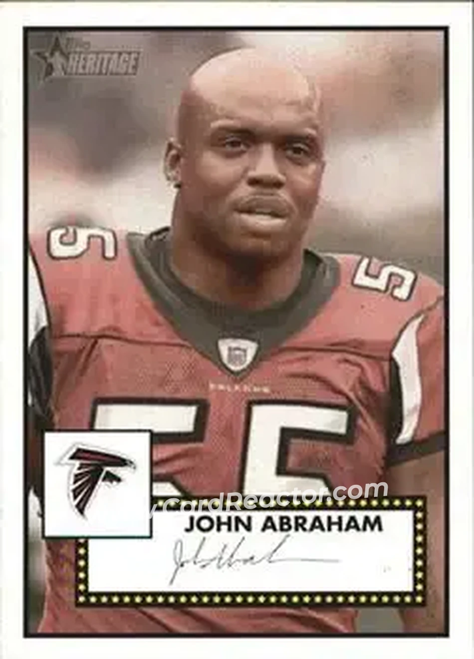 2006 Topps Heritage #16 - John Abraham - Atlanta Falcons - Front