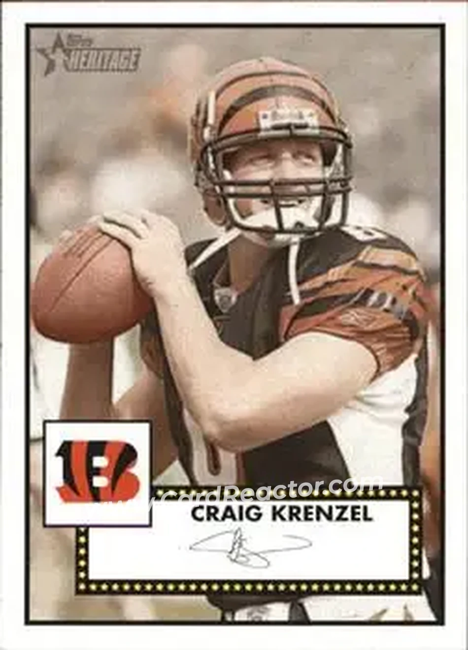 2006 Topps Heritage #19 - Craig Krenzel - Cincinnati Bengals - Front
