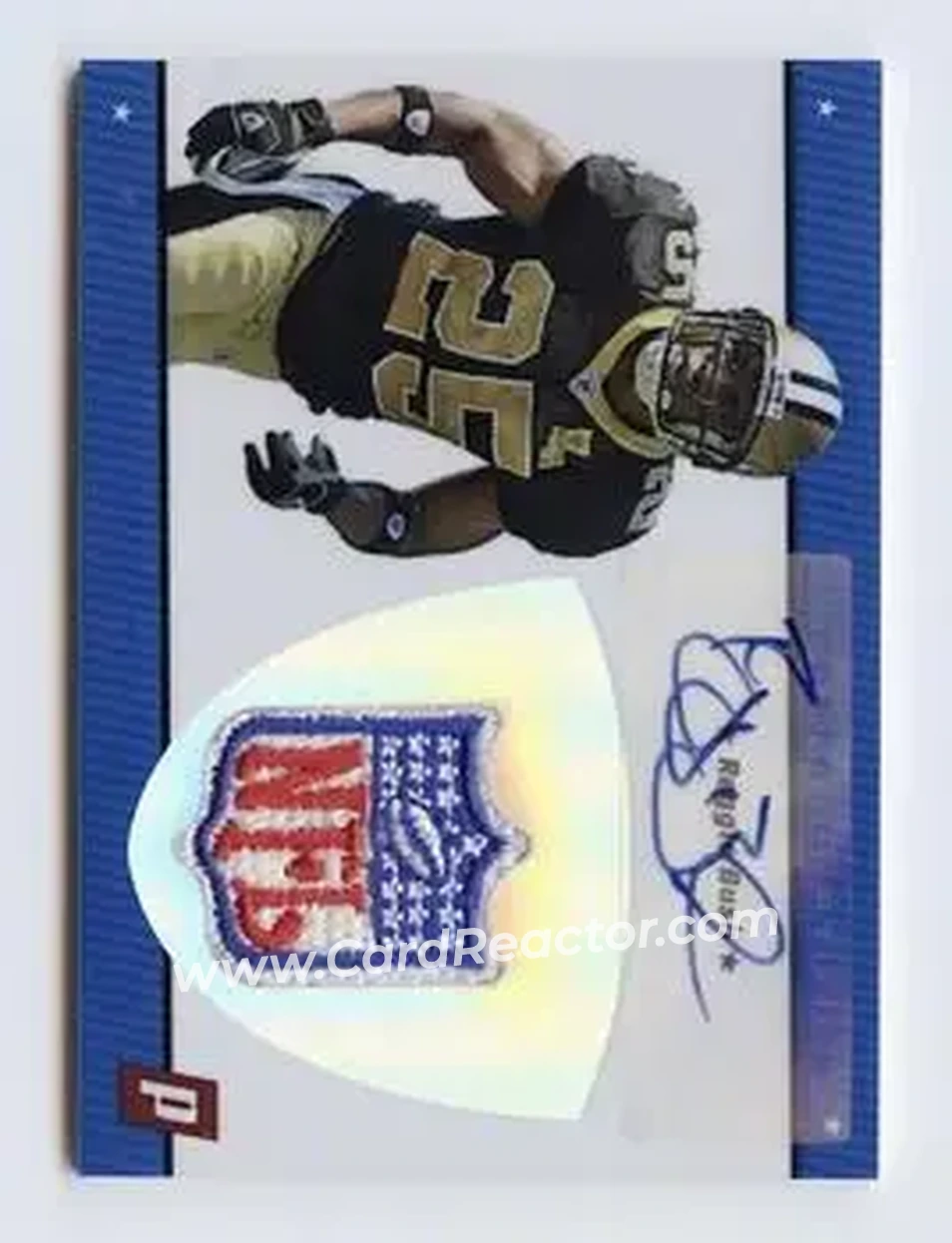 2006 Topps Paradigm - Autographed NFL Logos #RAL-RB - Reggie Bush - New Orleans Saints - Front