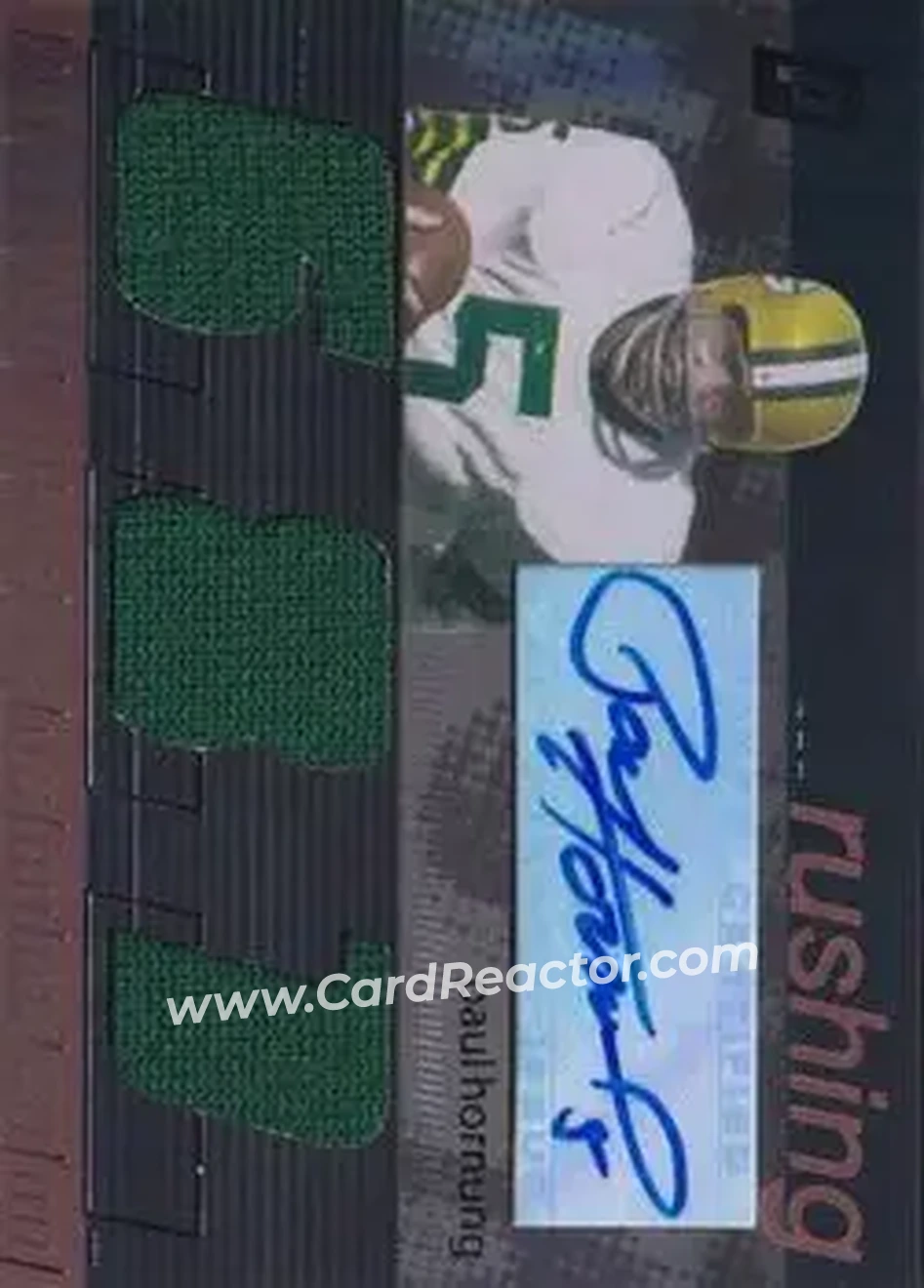 2006 Topps Paradigm - Career Highs Triple Jersey Autographs #TPCHR-BG - Paul Hornung - Green Bay Packers - Front 2006 Topps Paradigm - Career Highs Triple Jersey Autographs #TPCHR-BG - Paul Hornung - Green Bay Packers - Front
