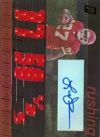 Larry Johnson · 2006 Topps Paradigm #TPCHR-LJ · Career Highs Triple Jersey Autographs
