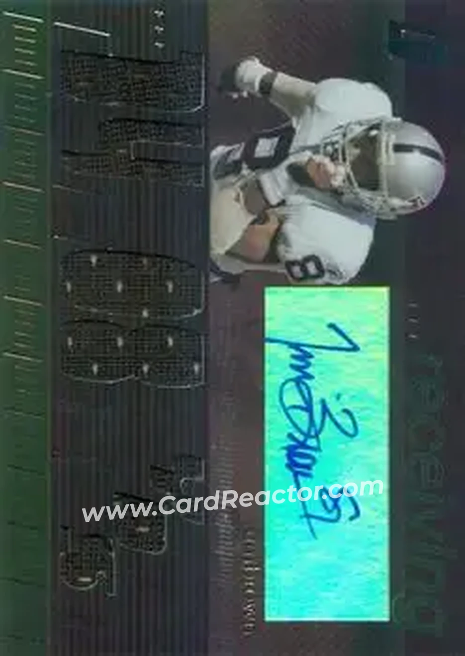 2006 Topps Paradigm - Career Highs Triple Jersey Autographs #TPCHRE-TIB - Tim Brown - Oakland Raiders - Front 2006 Topps Paradigm - Career Highs Triple Jersey Autographs #TPCHRE-TIB - Tim Brown - Oakland Raiders - Front