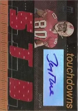Jerry Rice · 2006 Topps Paradigm #TPCHTD-JR · Career Highs Triple Jersey Autographs