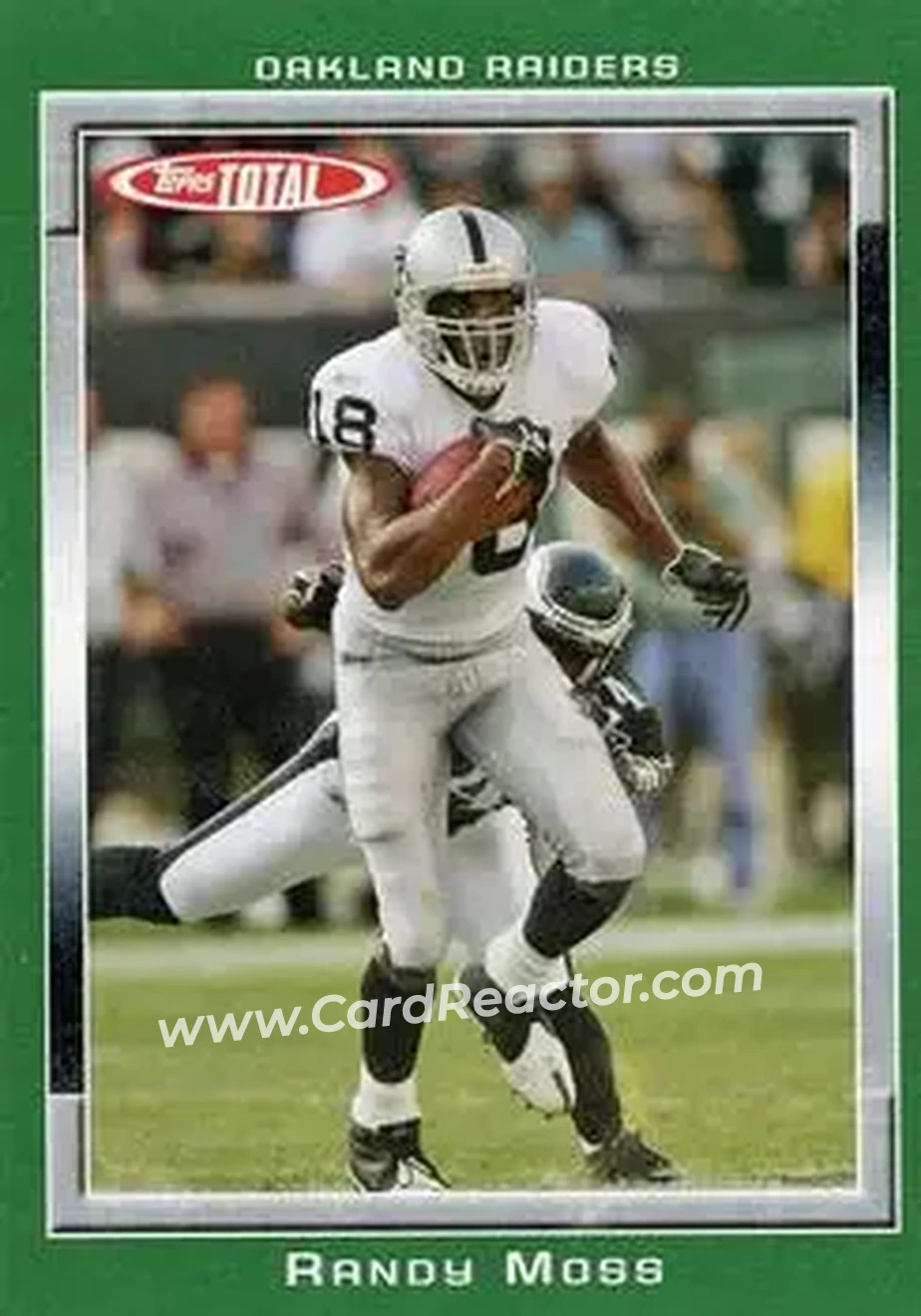 2006 Topps Total #2 - Randy Moss - Oakland Raiders - Front