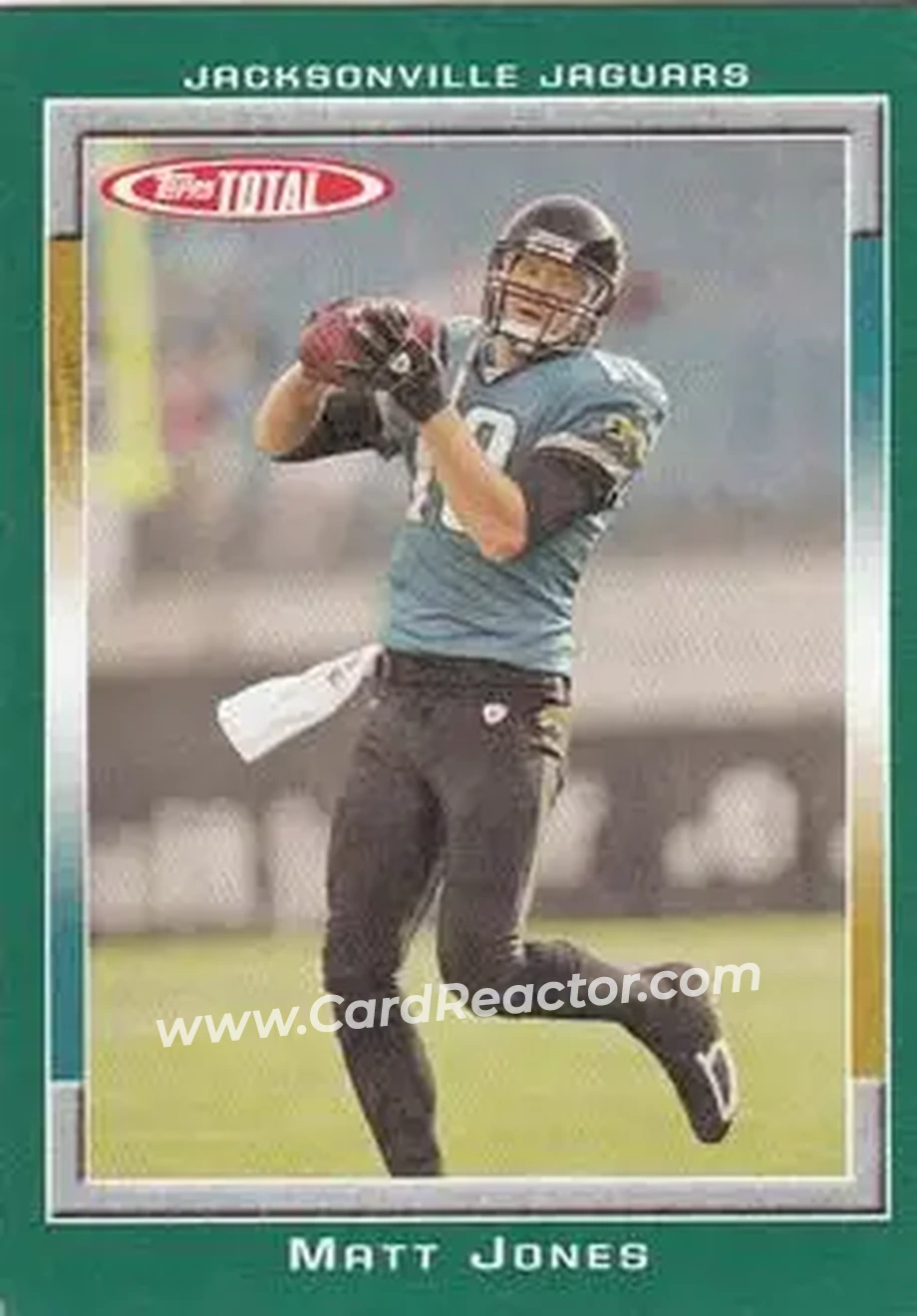 2006 Topps Total #4 - Matt Jones - Jacksonville Jaguars - Front