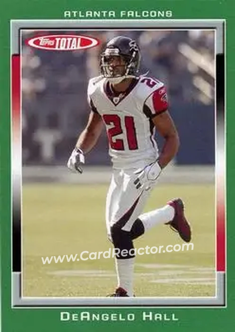2006 Topps Total #7 - DeAngelo Hall - Atlanta Falcons - Front