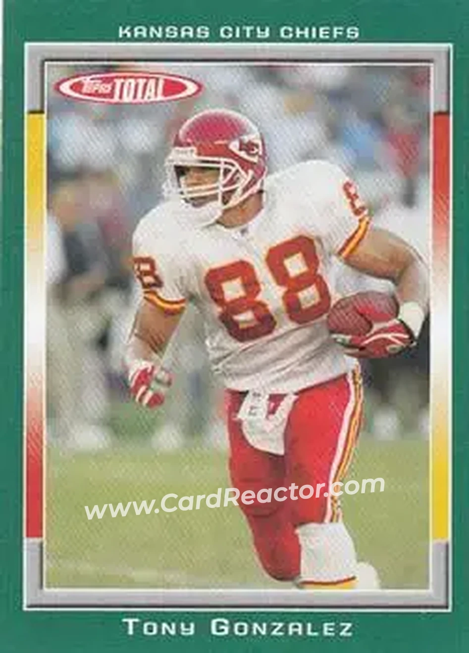 2006 Topps Total #17 - Tony Gonzalez - Kansas City Chiefs - Front