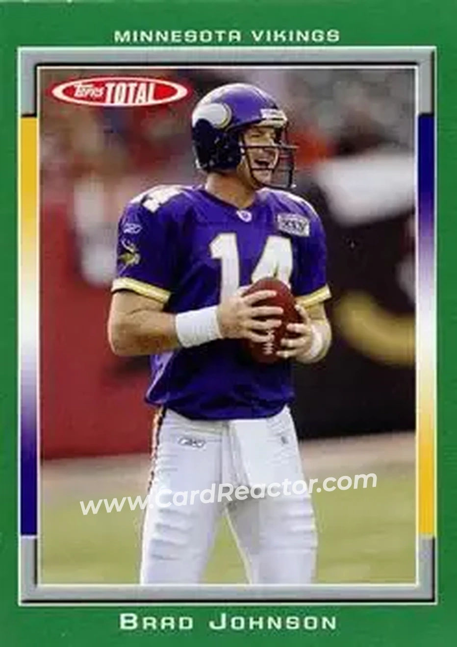 2006 Topps Total #27 - Brad Johnson - Minnesota Vikings - Front