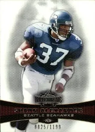 2006 Topps Triple Threads #1 - Shaun Alexander - Seattle Seahawks
