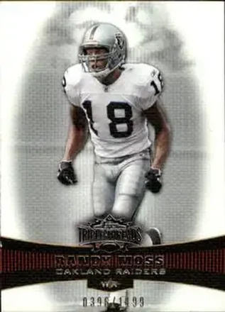 2006 Topps Triple Threads #3 - Randy Moss - Oakland Raiders