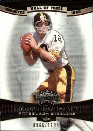 2006 Topps Triple Threads #8 - Terry Bradshaw - Pittsburgh Steelers