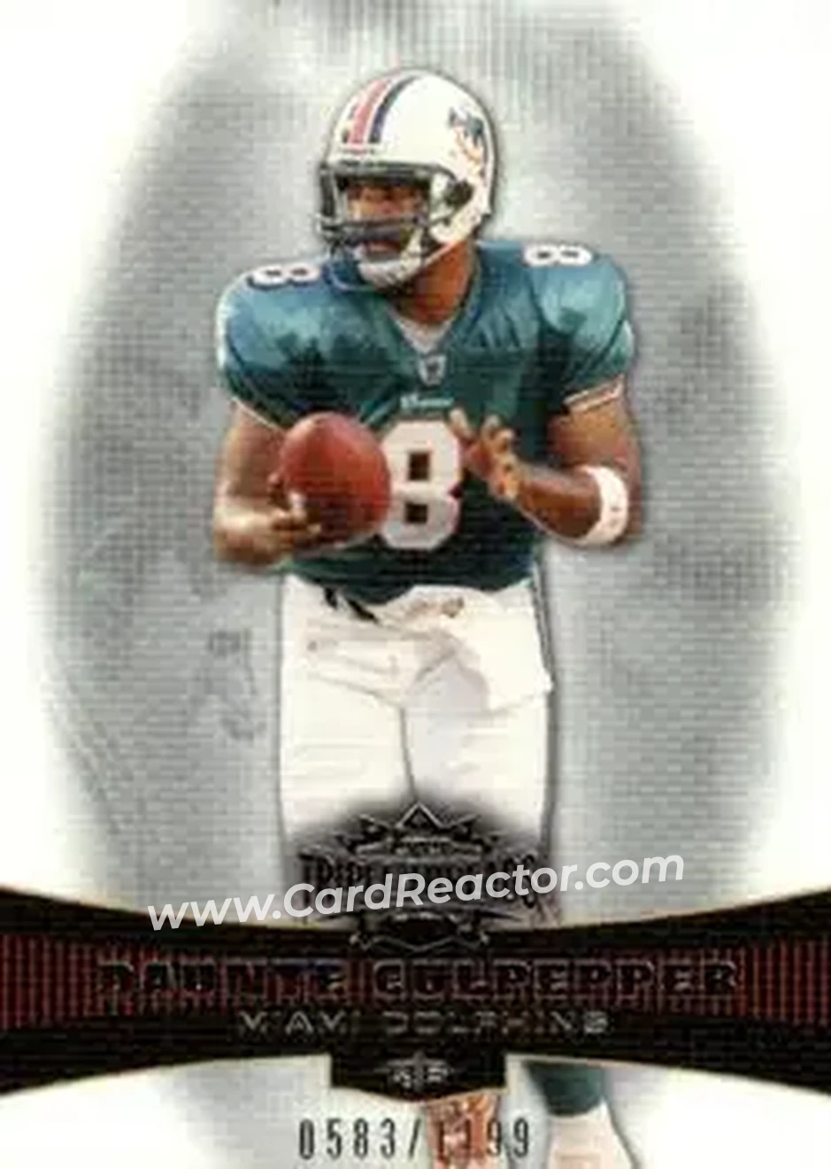 2006 Topps Triple Threads #12 - Daunte Culpepper - Miami Dolphins - Front