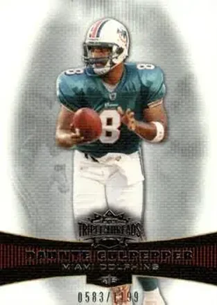2006 Topps Triple Threads #12 - Daunte Culpepper - Miami Dolphins