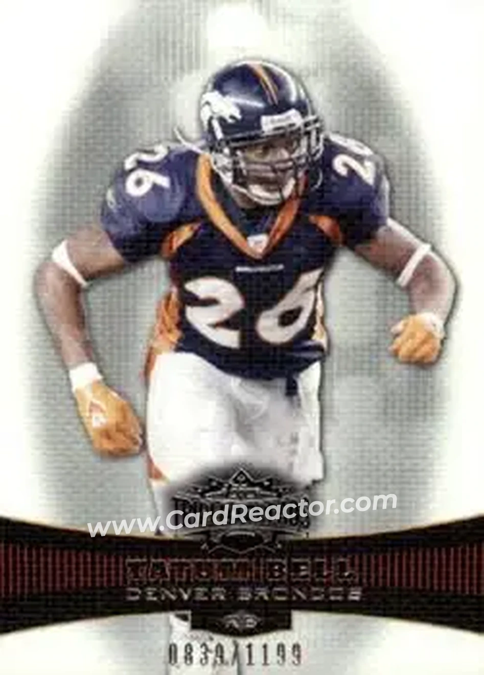 2006 Topps Triple Threads #23 - Tatum Bell - Denver Broncos - Front