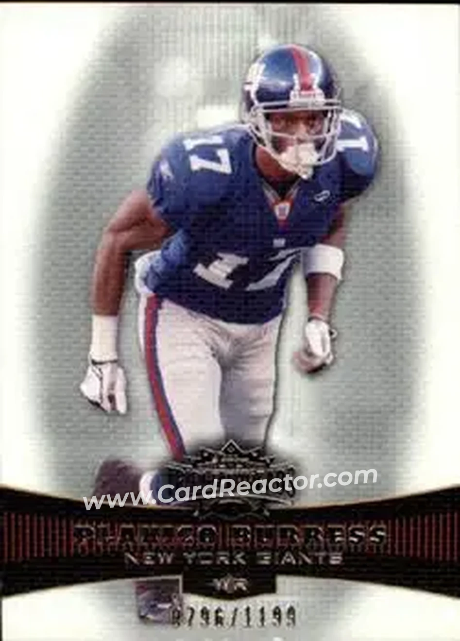2006 Topps Triple Threads #28 - Plaxico Burress - New York Giants - Front