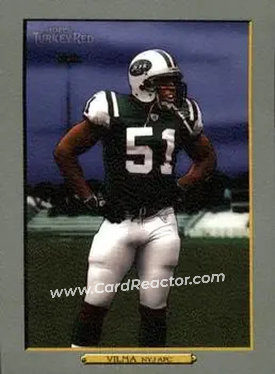 2006 Topps Turkey Red #7 - Jonathan Vilma - New York Jets - Front