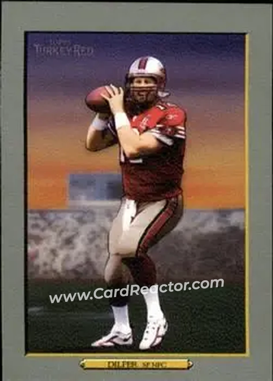 2006 Topps Turkey Red #8 - Trent Dilfer - San Francisco 49ers - Front