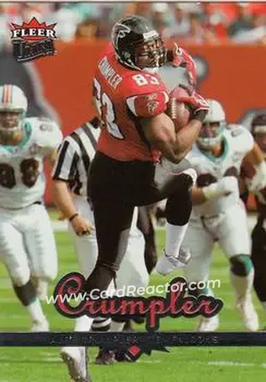 2006 Ultra #10 - Alge Crumpler - Atlanta Falcons - Front