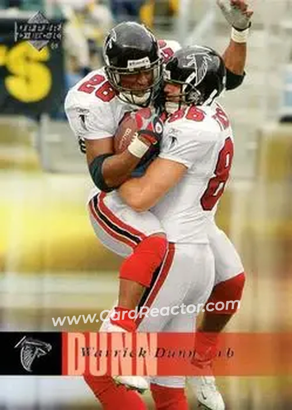 2006 Upper Deck #9 - Warrick Dunn - Atlanta Falcons - Front