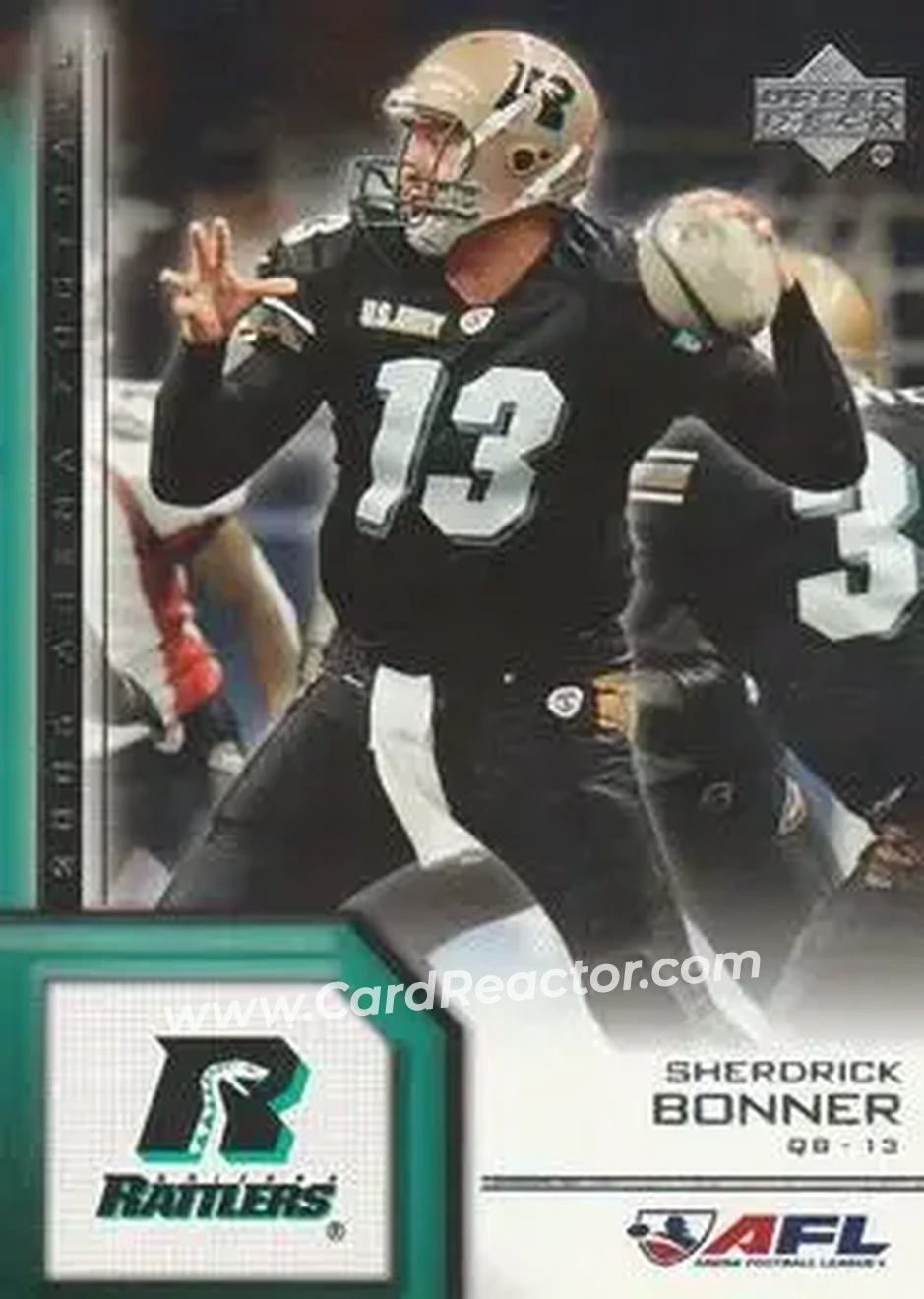 2006 Upper Deck AFL #1 - Sherdrick Bonner - Arizona Rattlers - Front