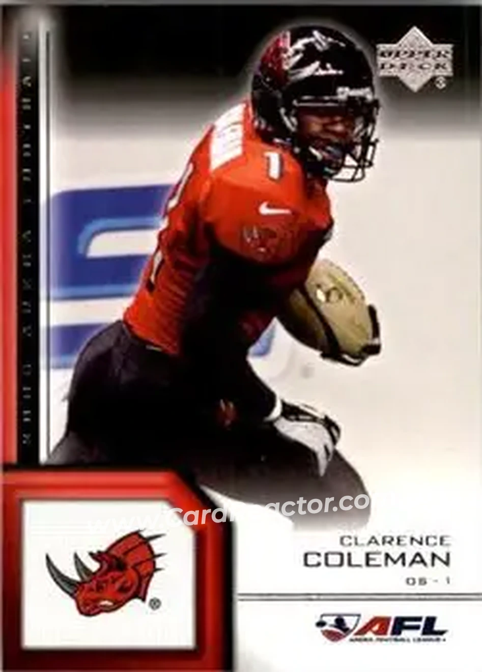 2006 Upper Deck AFL #2 - Clarence Coleman - Grand Rapids Rampage - Front