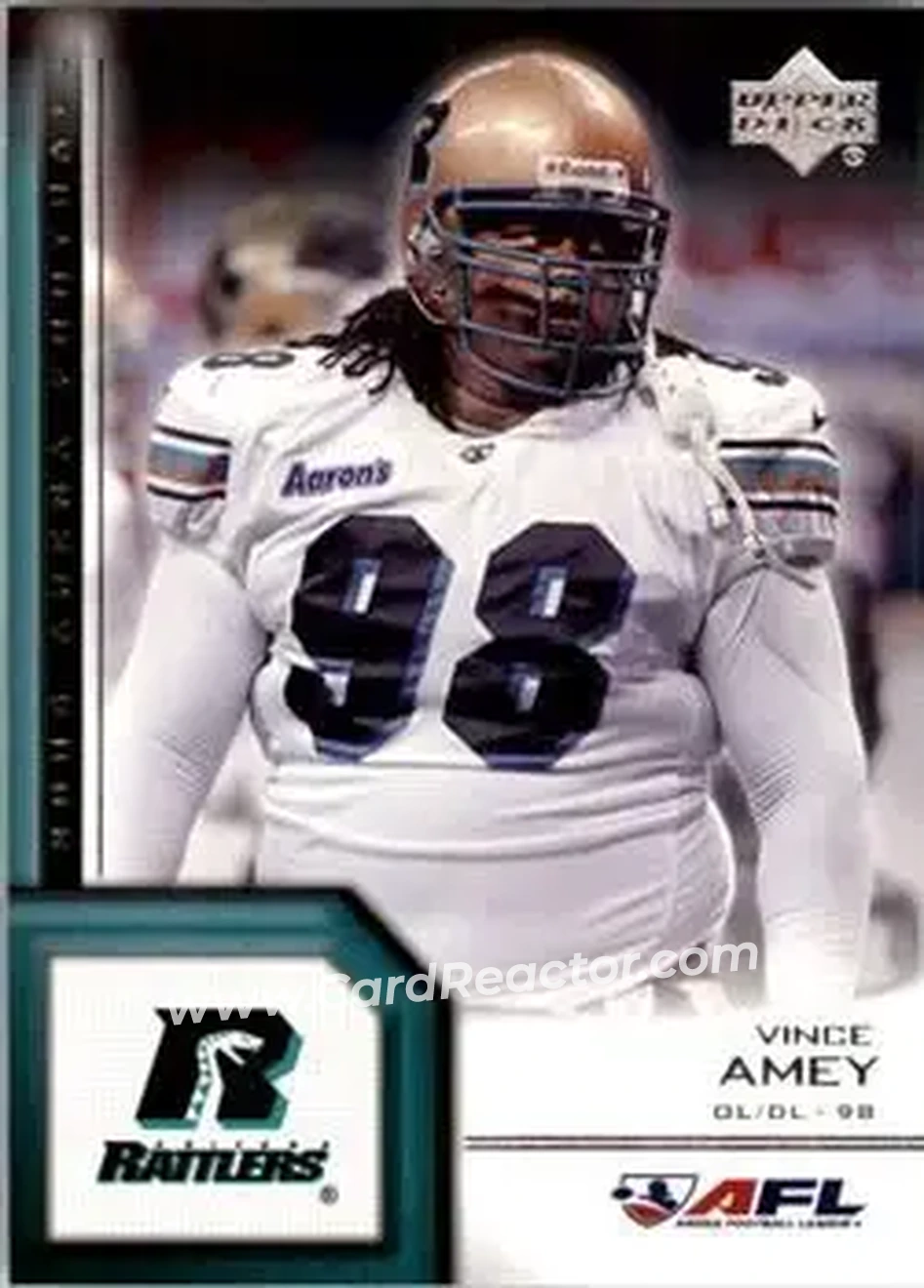 2006 Upper Deck AFL #5 - Vince Amey - Arizona Rattlers - Front