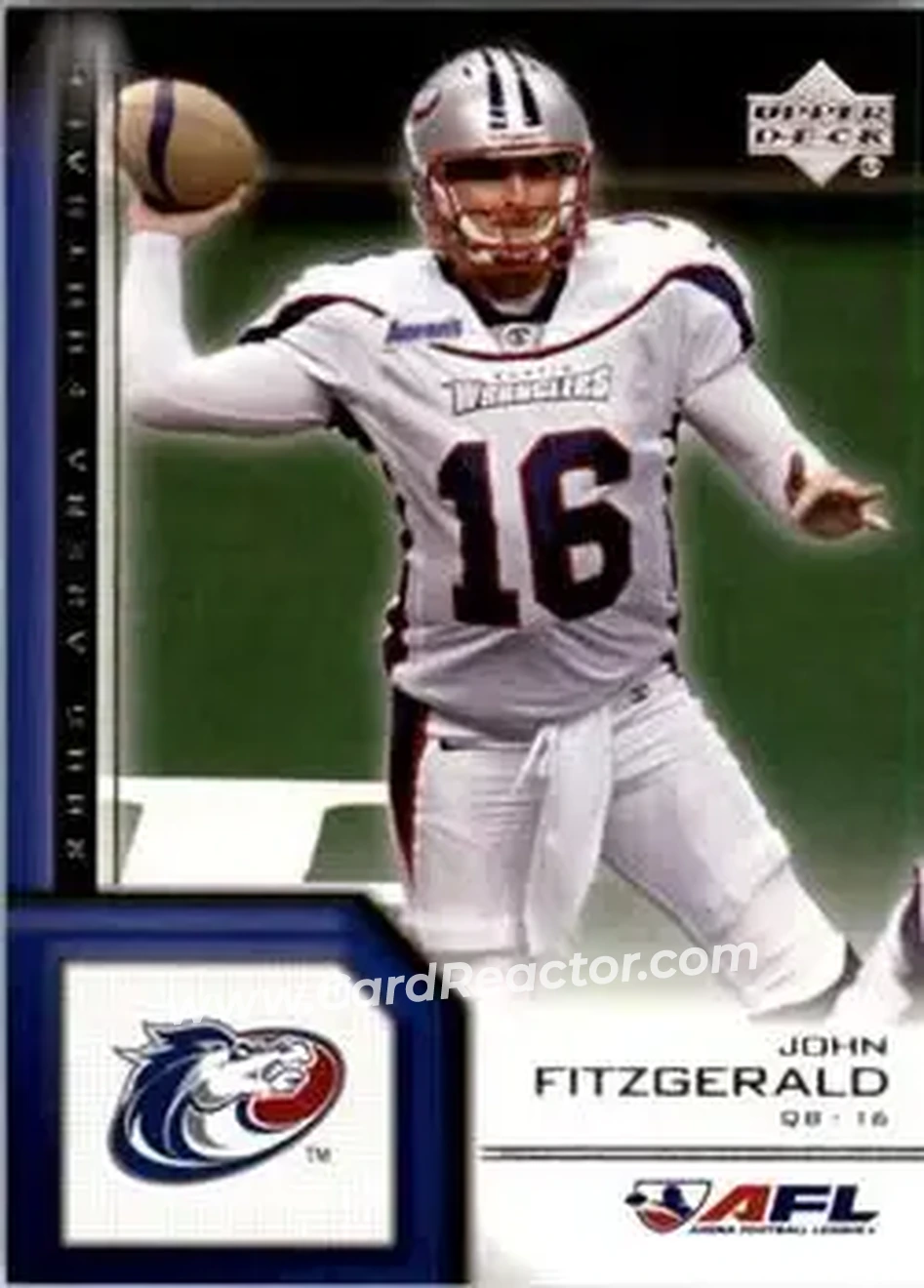 2006 Upper Deck AFL #12 - John Fitzgerald - Austin Wranglers - Front