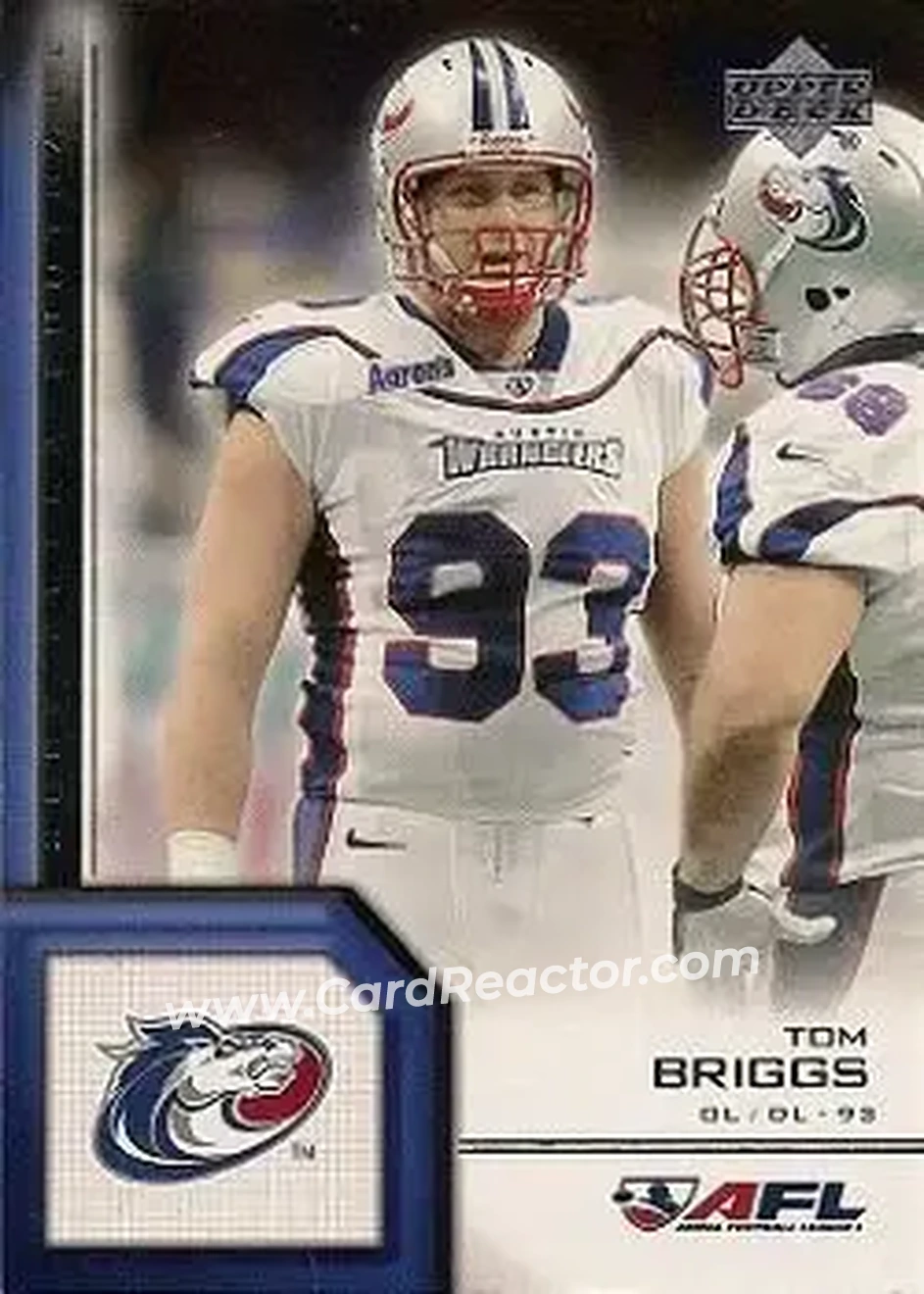 2006 Upper Deck AFL #14 - Tom Briggs - Austin Wranglers - Front