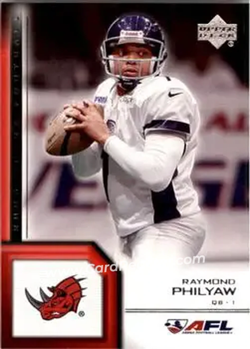 2006 Upper Deck AFL #23 - Raymond Philyaw - Grand Rapids Rampage - Front