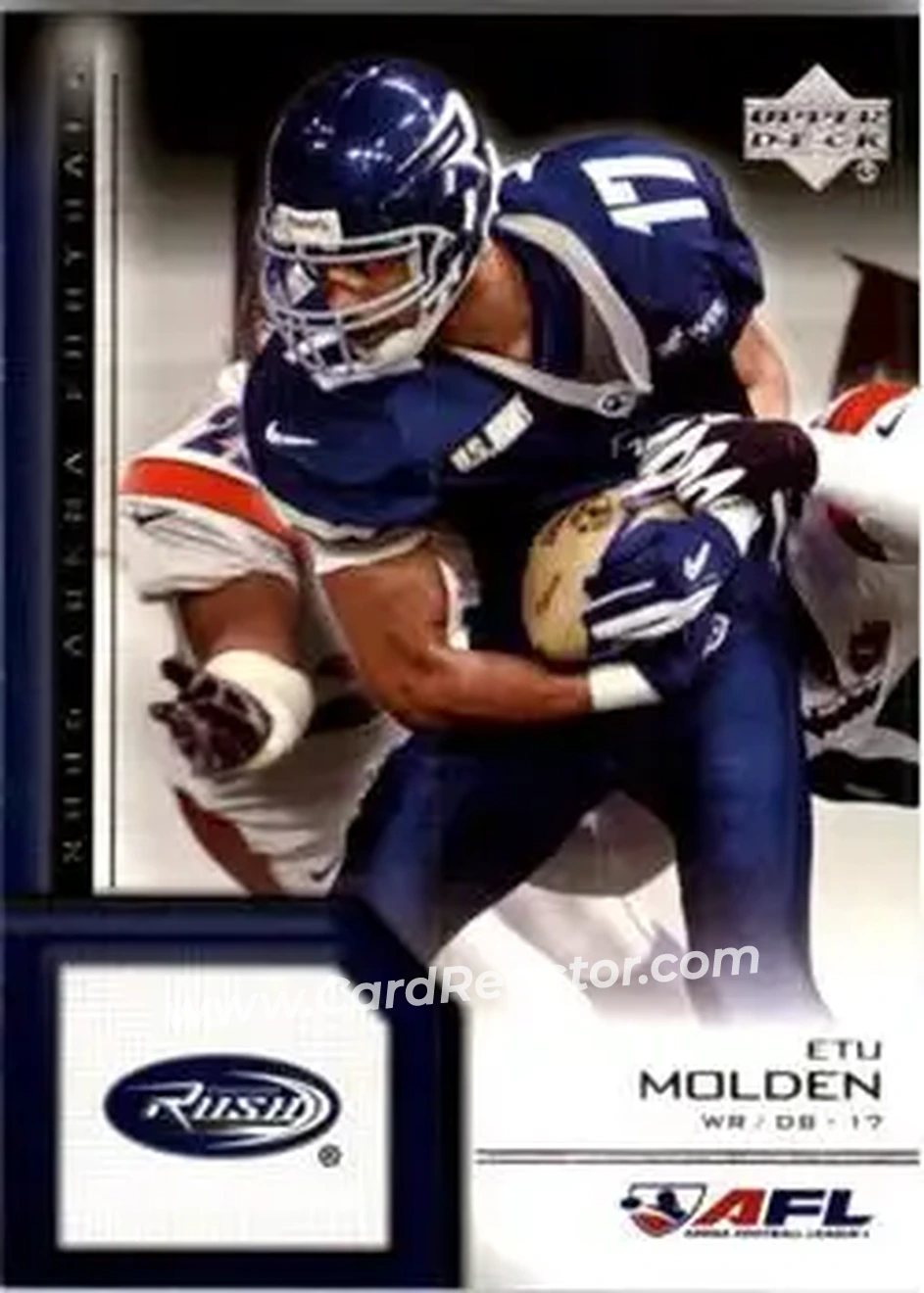 2006 Upper Deck AFL #25 - Etu Molden - Chicago Rush - Front