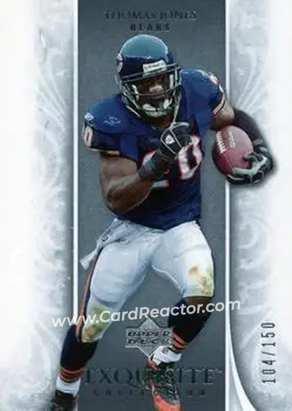 2006 Upper Deck Exquisite Collection #12 - Thomas Jones - Chicago Bears - Front
