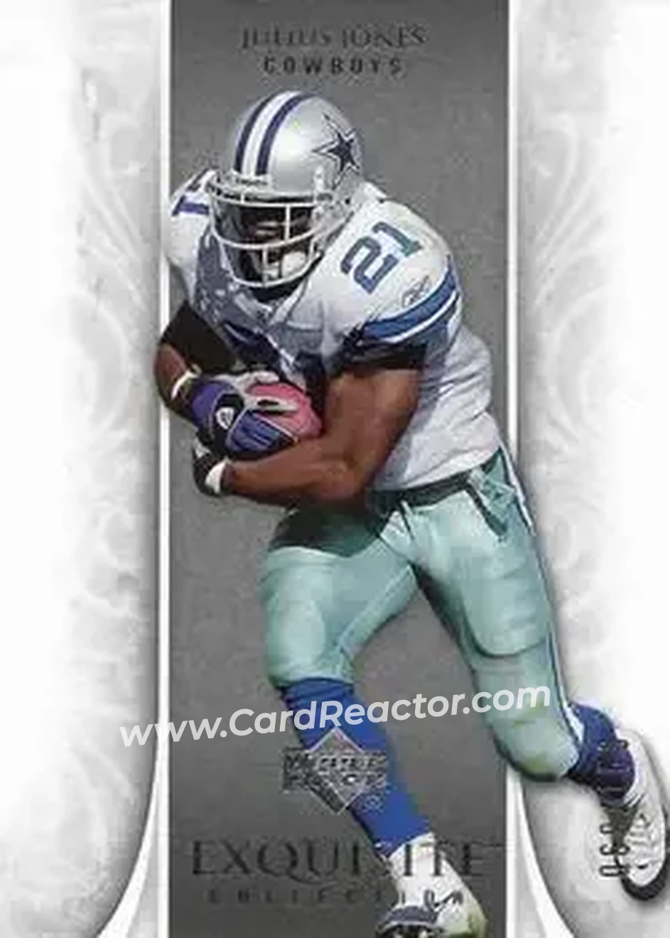 2006 Upper Deck Exquisite Collection #16 - Julius Jones - Dallas Cowboys - Front 2006 Upper Deck Exquisite Collection #16 - Julius Jones - Dallas Cowboys - Front