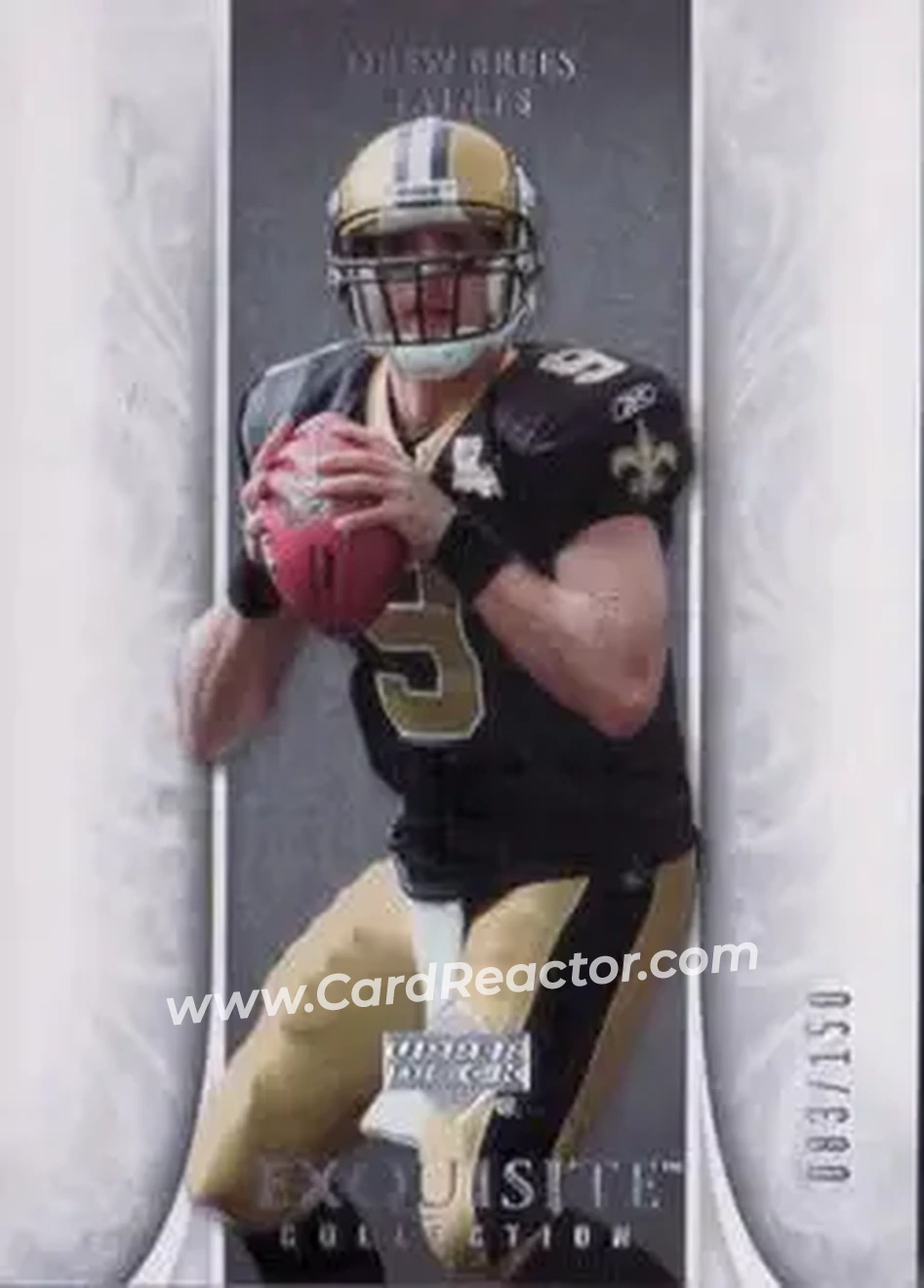 2006 Upper Deck Exquisite Collection #37 - Drew Brees - New Orleans Saints - Front 2006 Upper Deck Exquisite Collection #37 - Drew Brees - New Orleans Saints - Front