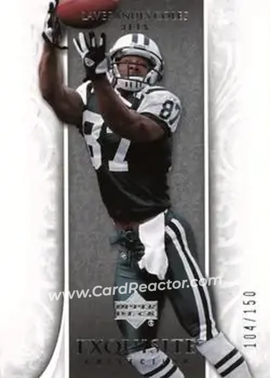 2006 Upper Deck Exquisite Collection #42 - Laveranues Coles - New York Jets - Front 2006 Upper Deck Exquisite Collection #42 - Laveranues Coles - New York Jets - Front