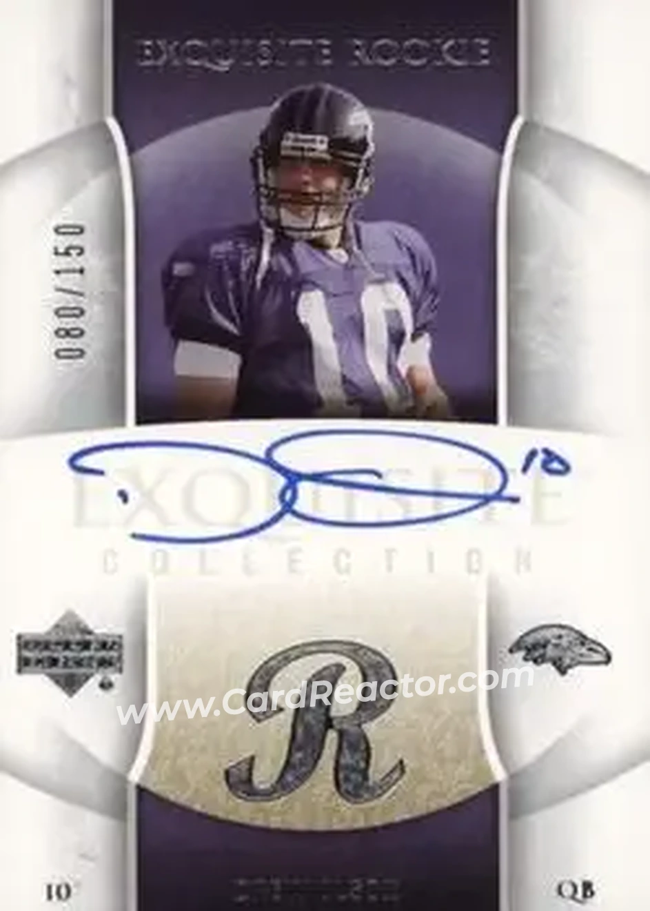 2006 Upper Deck Exquisite Collection #75 - Drew Olson - Baltimore Ravens